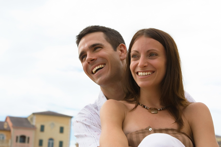 Couple Smiling After Successful Marital Counseling in Bergen County, NJ