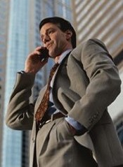 Business Man Making Phone Call